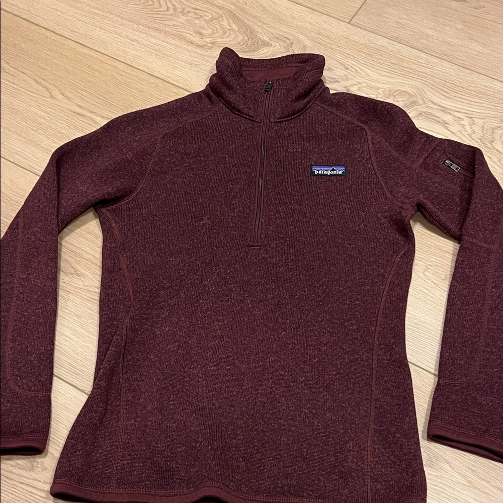 Patagonia Maroon Quarter-Zip Pullover